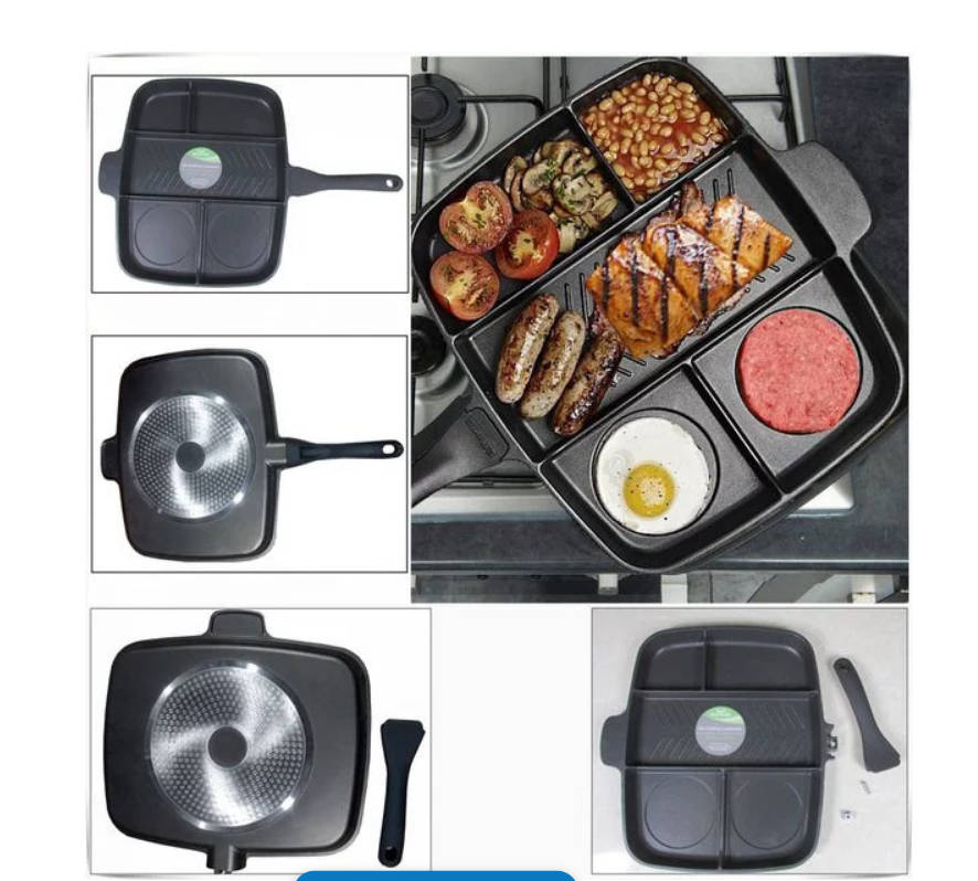 Pans Frying Pan 5 in 1 Magic Grill Pan Master Pan NonStick for sale